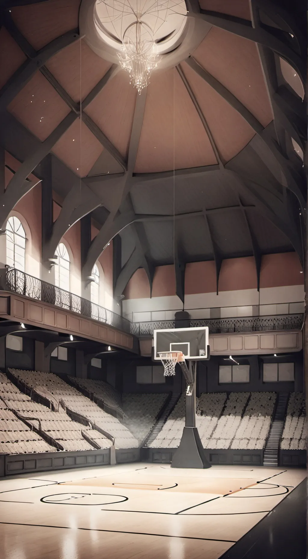 ai character: Basketball background