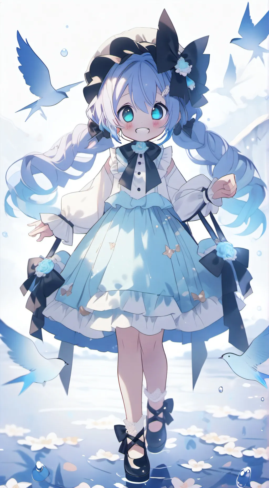 ai character: dw x ppt background