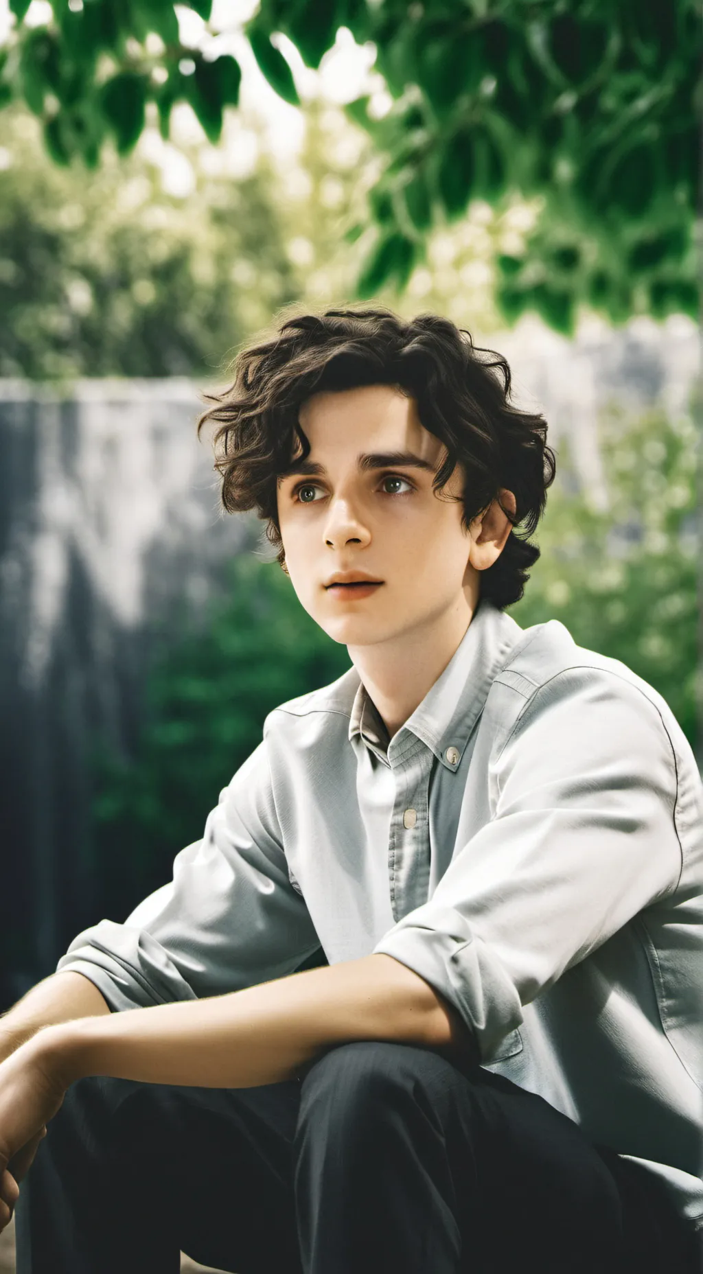 ai character: Willy Wonka background