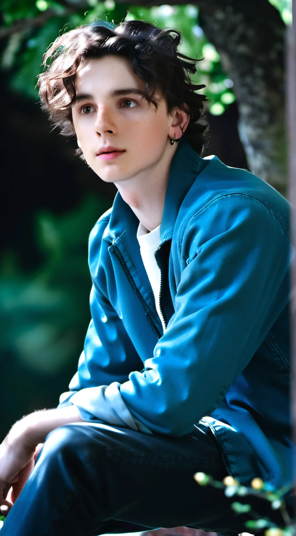 ai character: Willy Wonka background