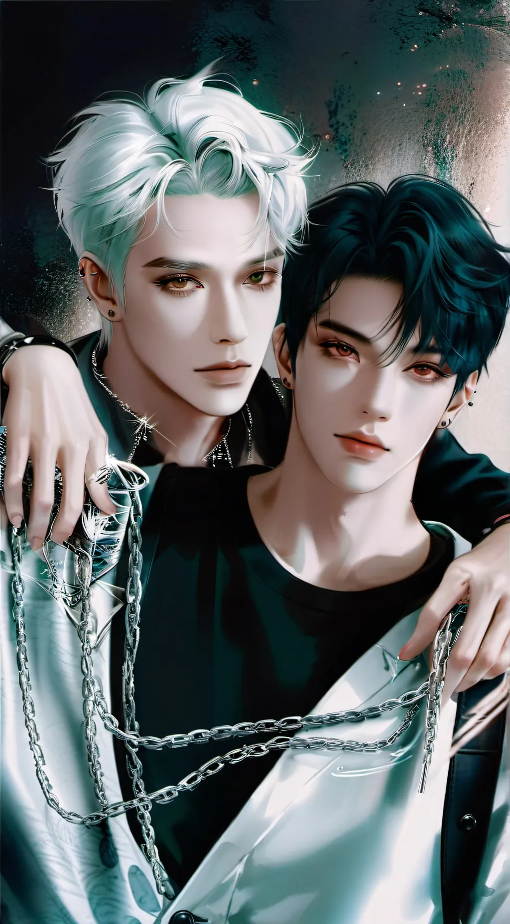 ai character: hyunjin and felix background