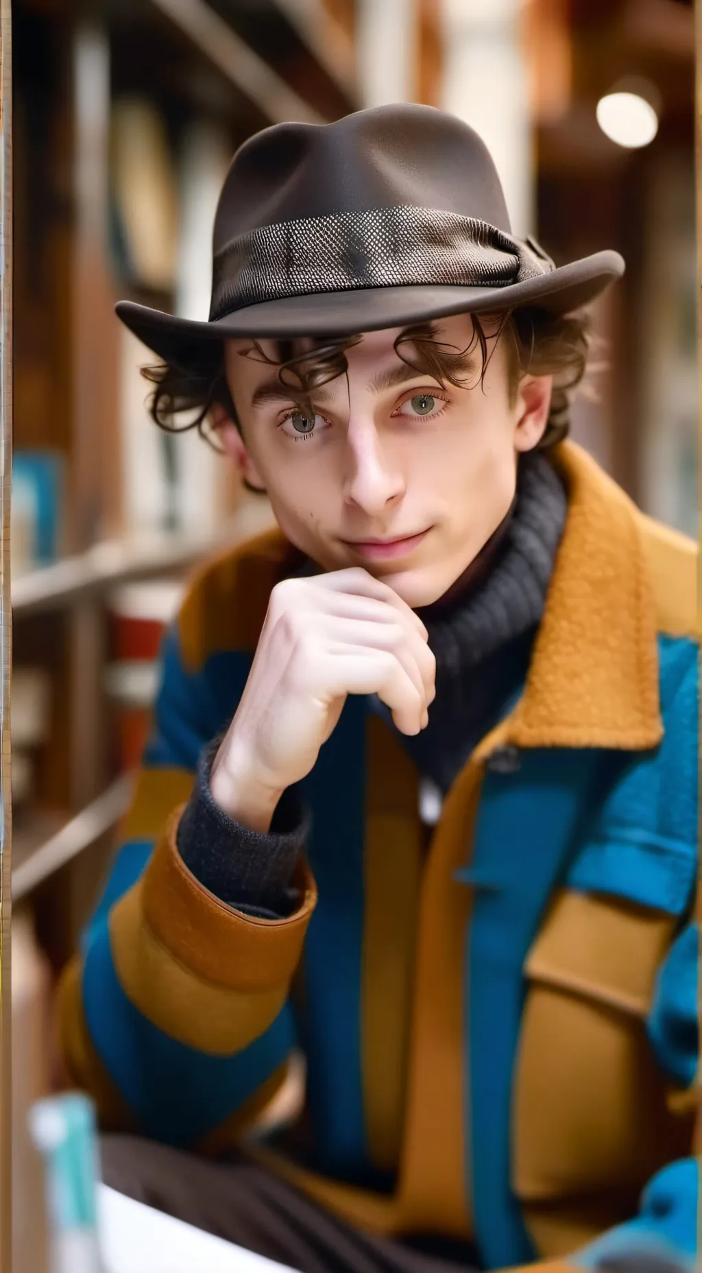 ai character: Willy wonka background