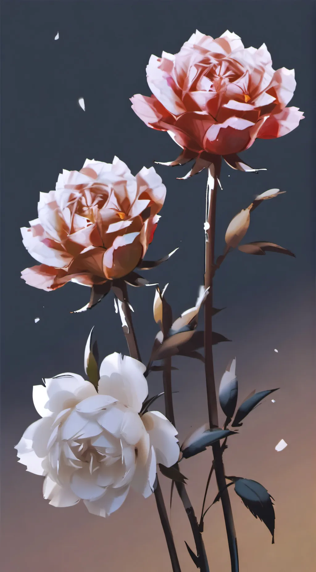 ai character: Death by thorns background