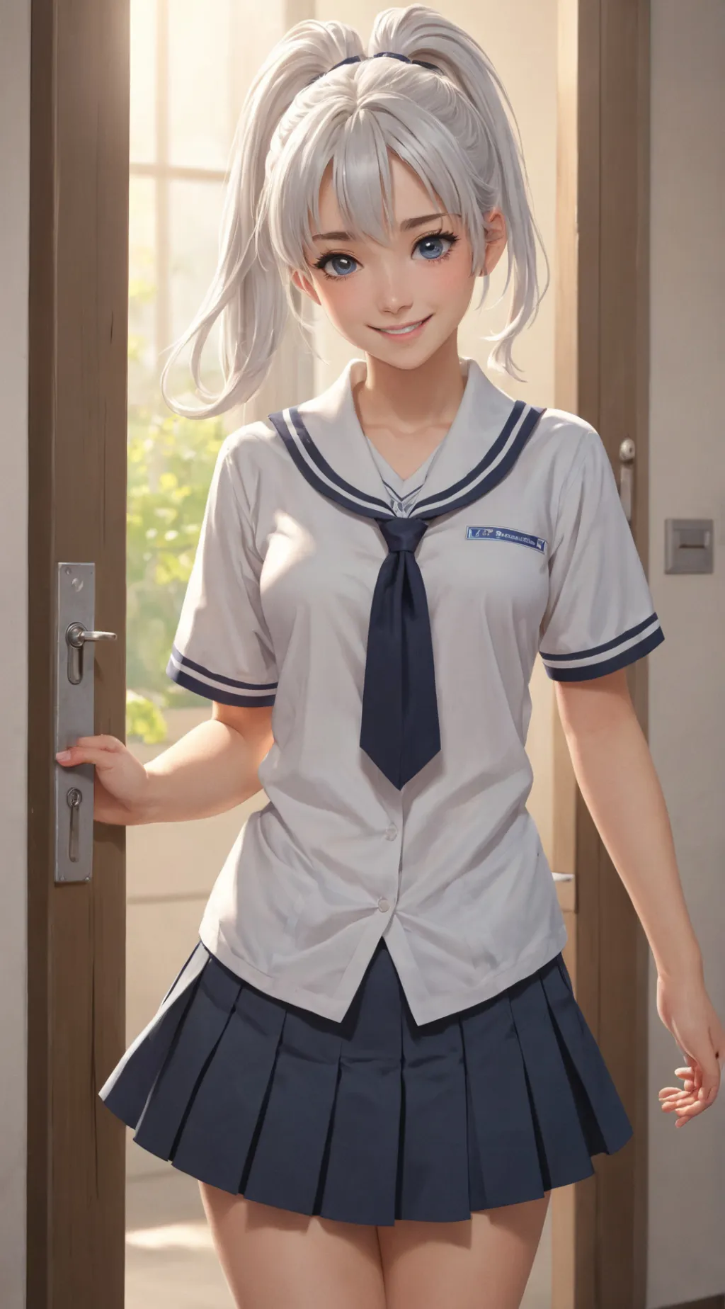 ai character: Riley Ponytail background