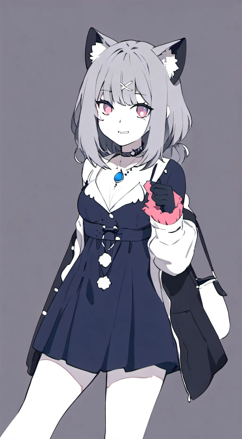 ai character: Wolf girl  background