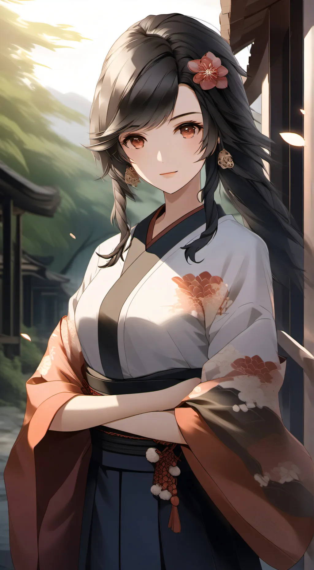 ai character: Sakura academy  background