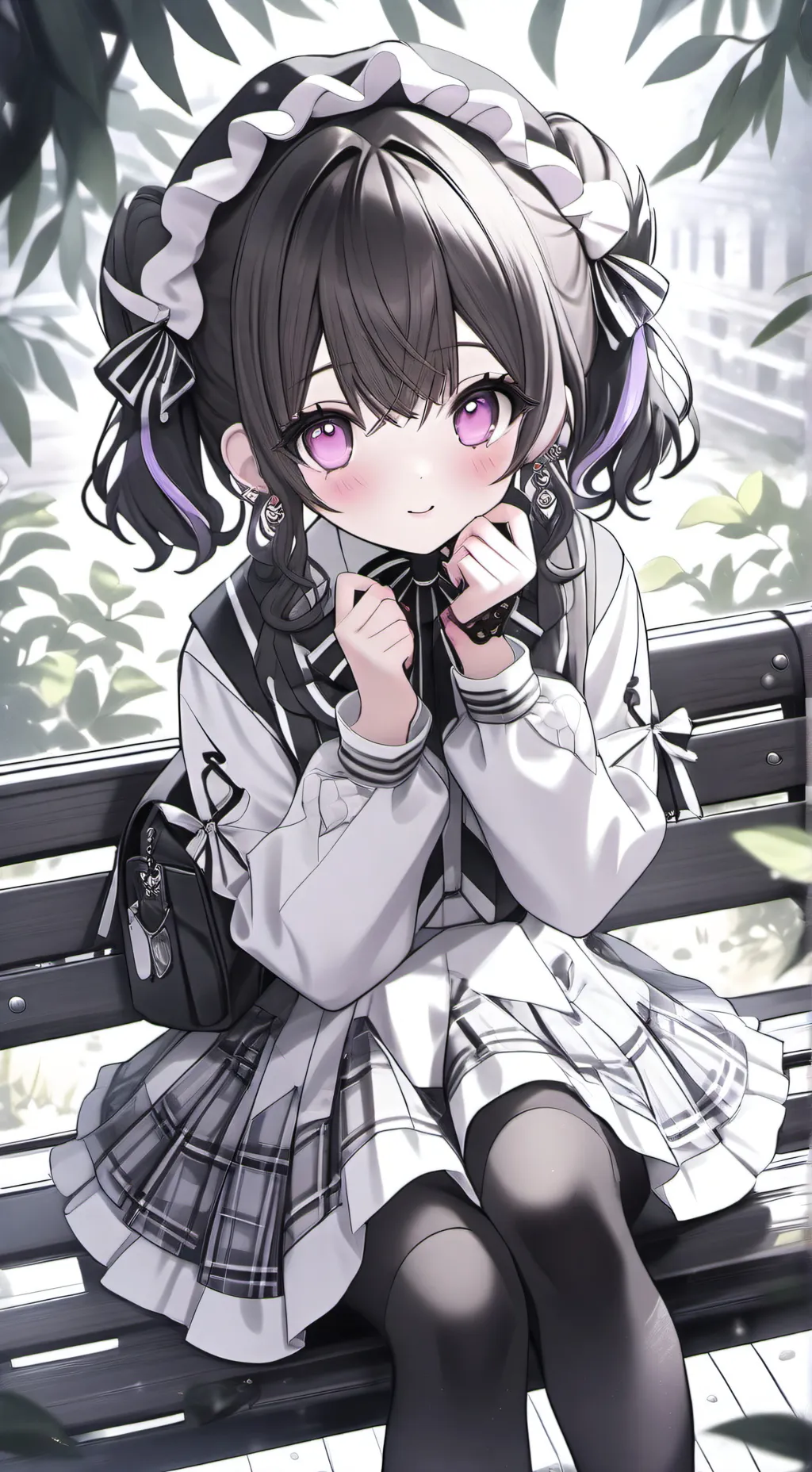 ai character: Flower academy background