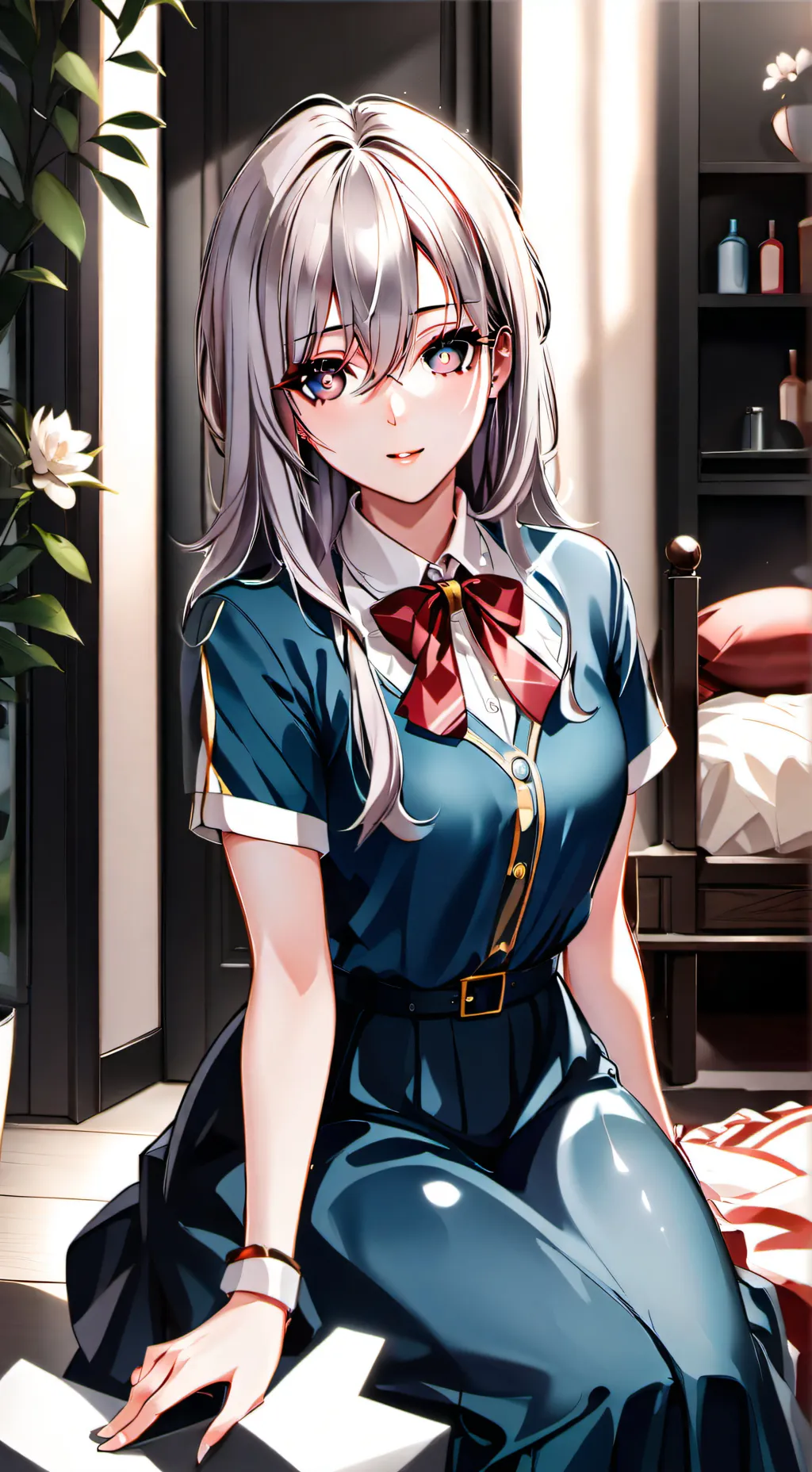 ai character: sexy Sabrina  background