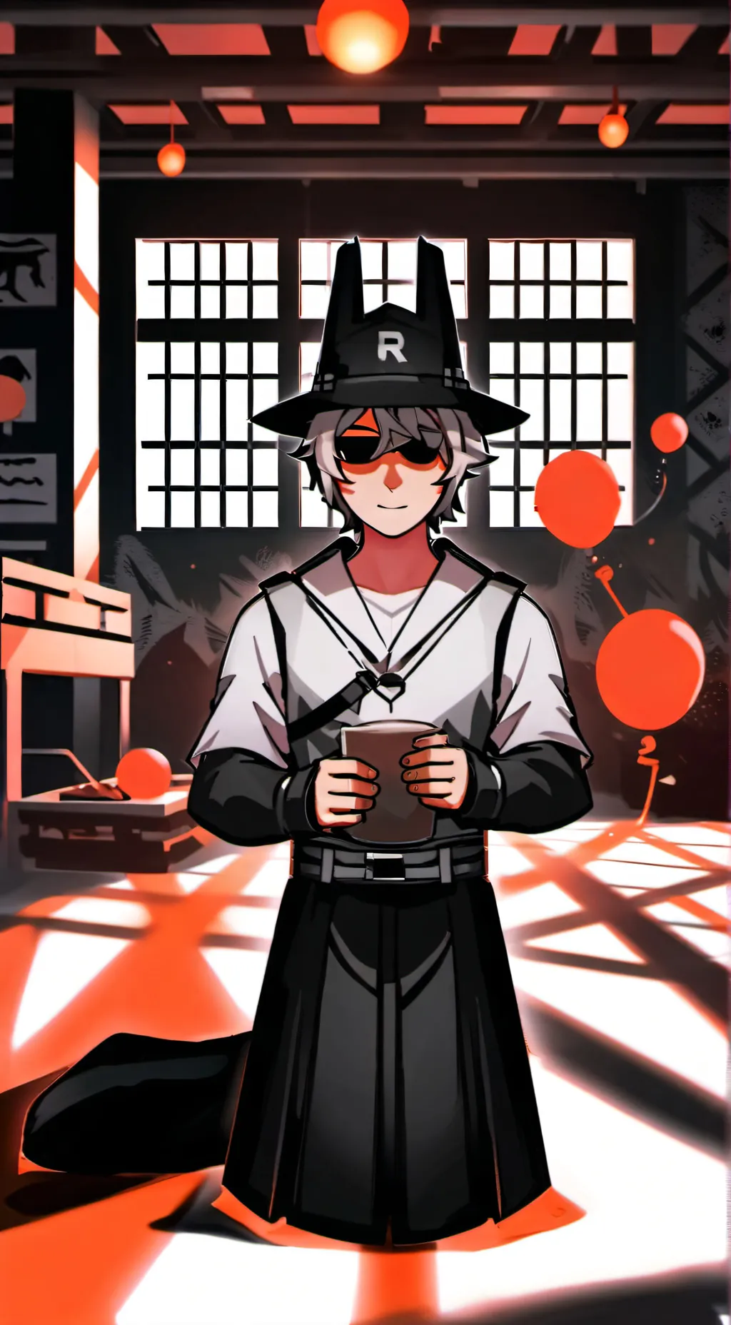 ai character: Forsaken sleepover background