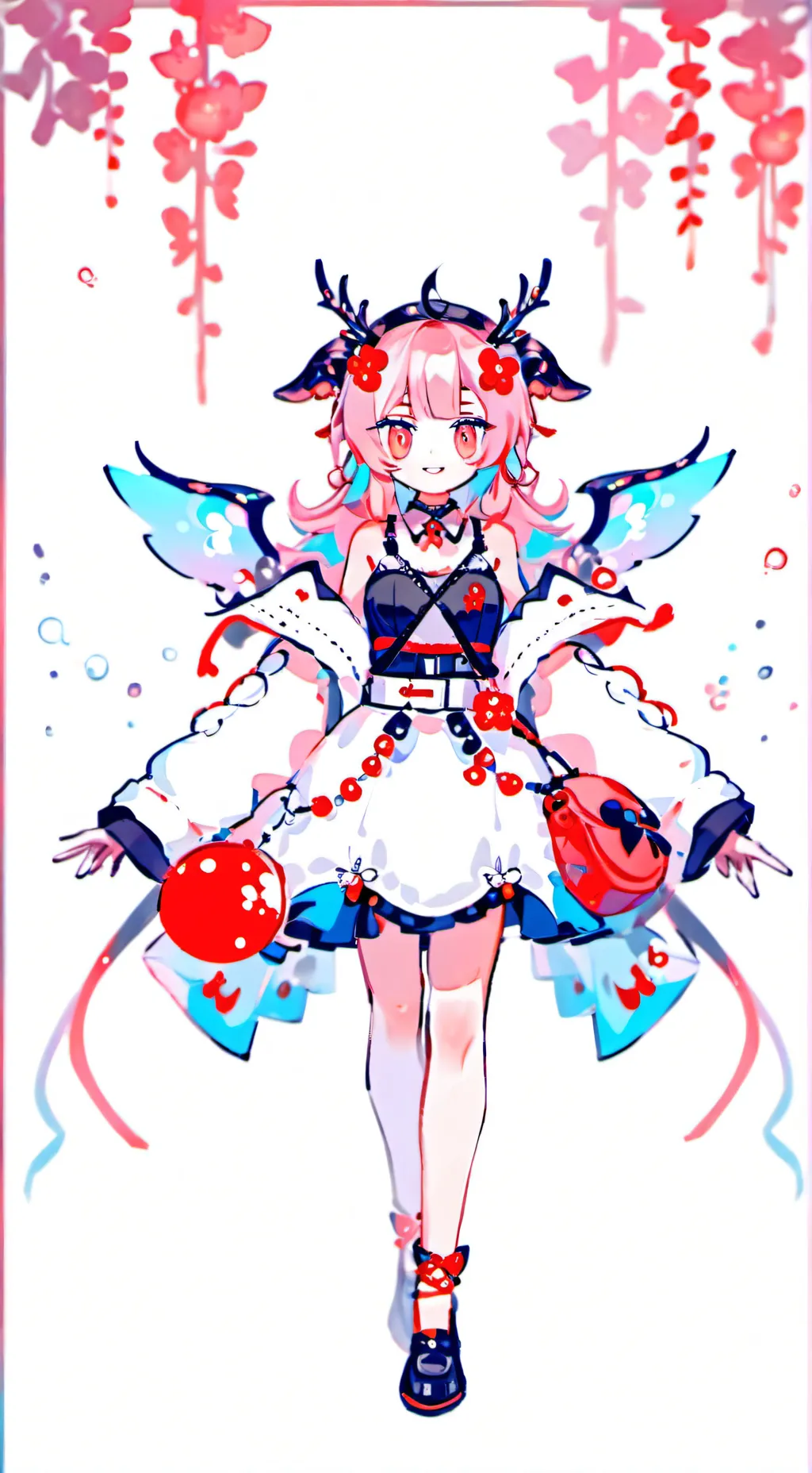 ai character: 旗心 background