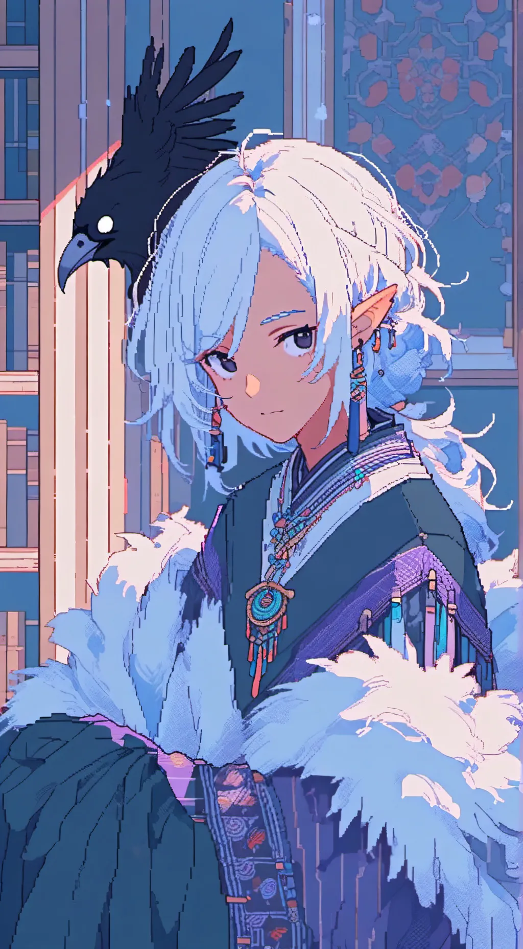 ai character: Snowball the Raven background