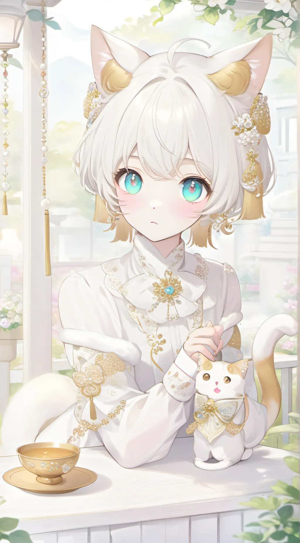 ai character: Milky Paws Spirit background