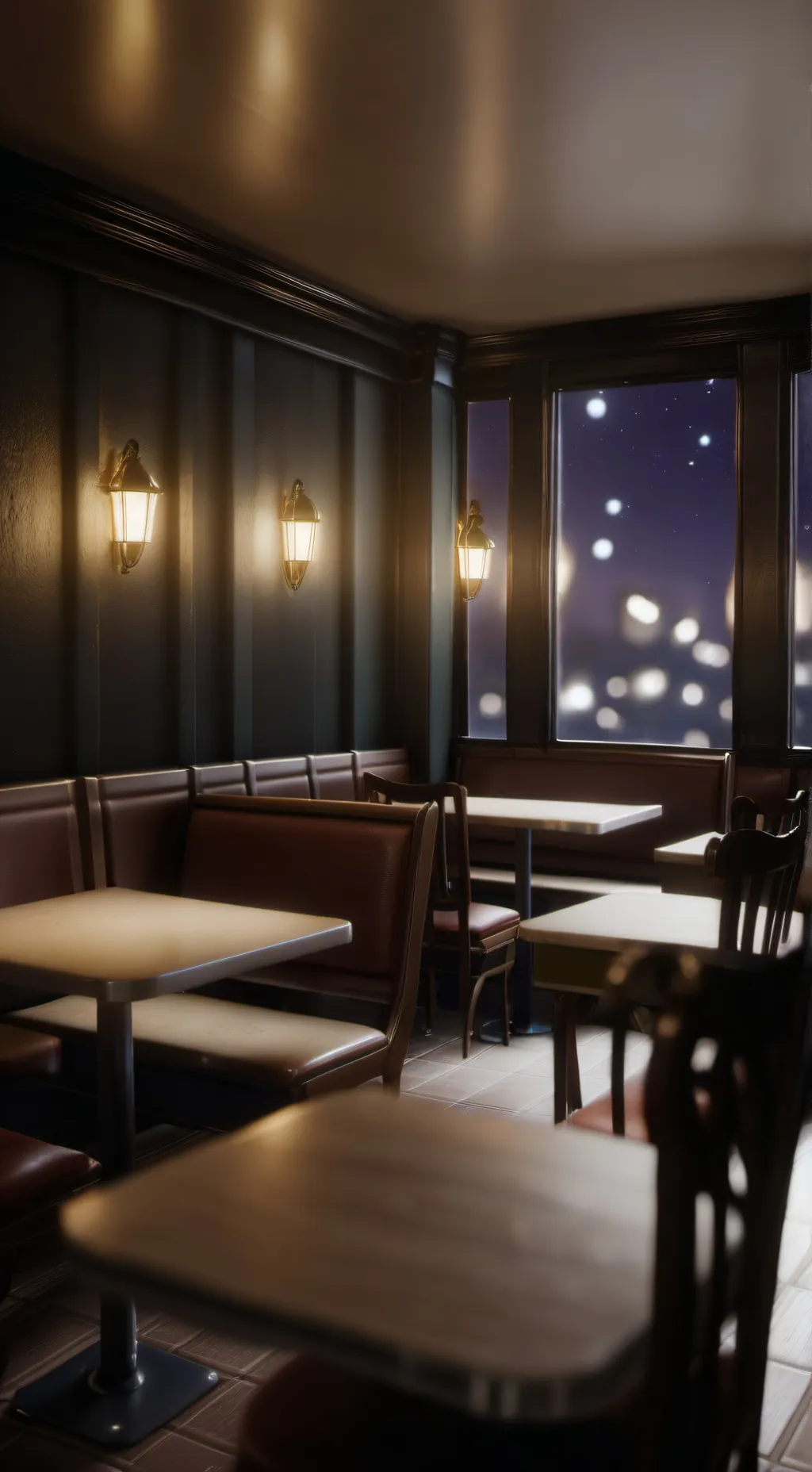 ai character: ночь background