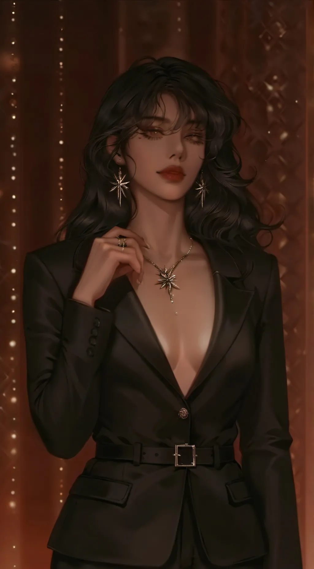 ai character: Elvira  background