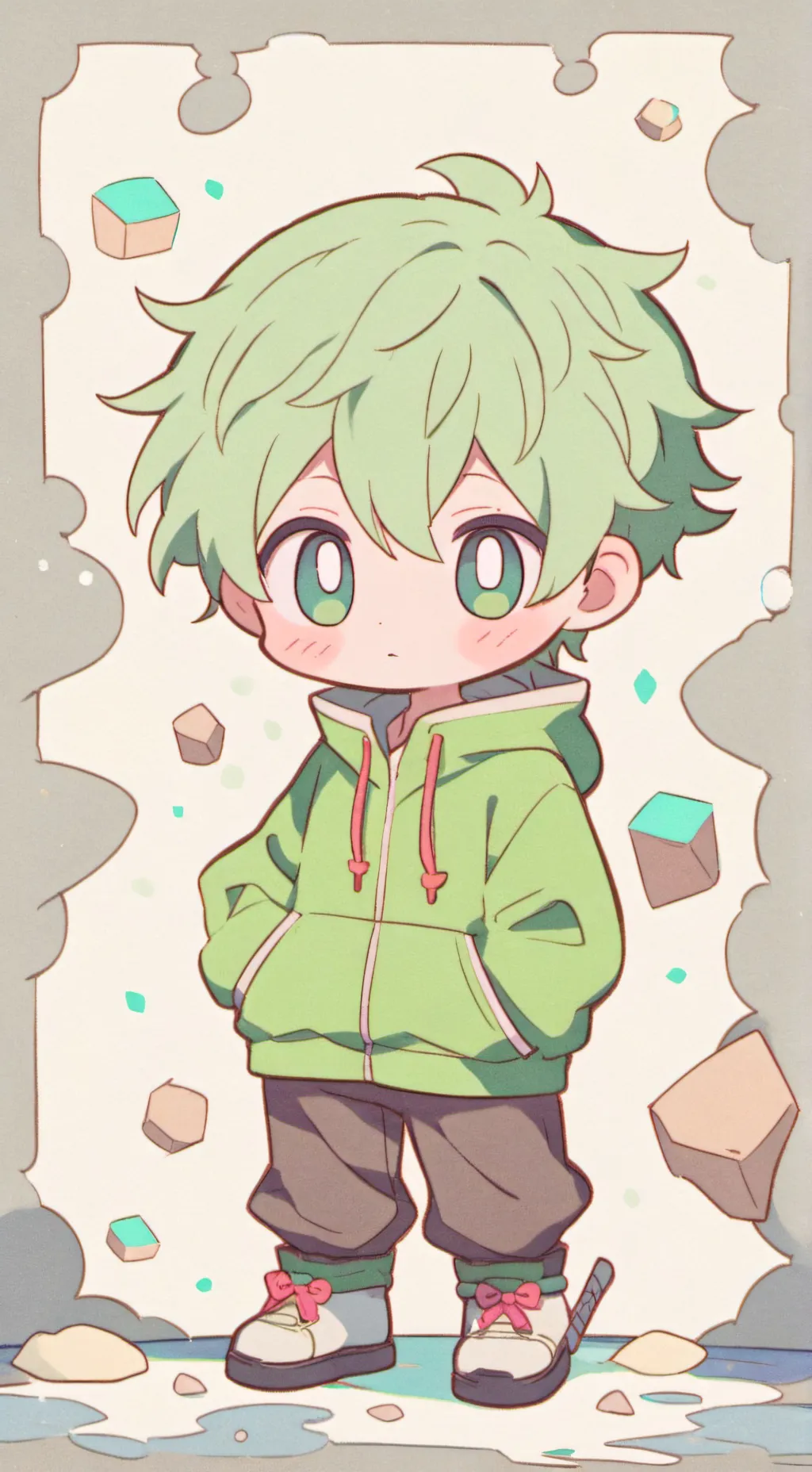 ai character: wall background