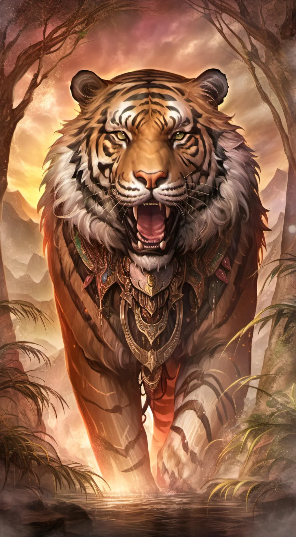 ai character: Africa background