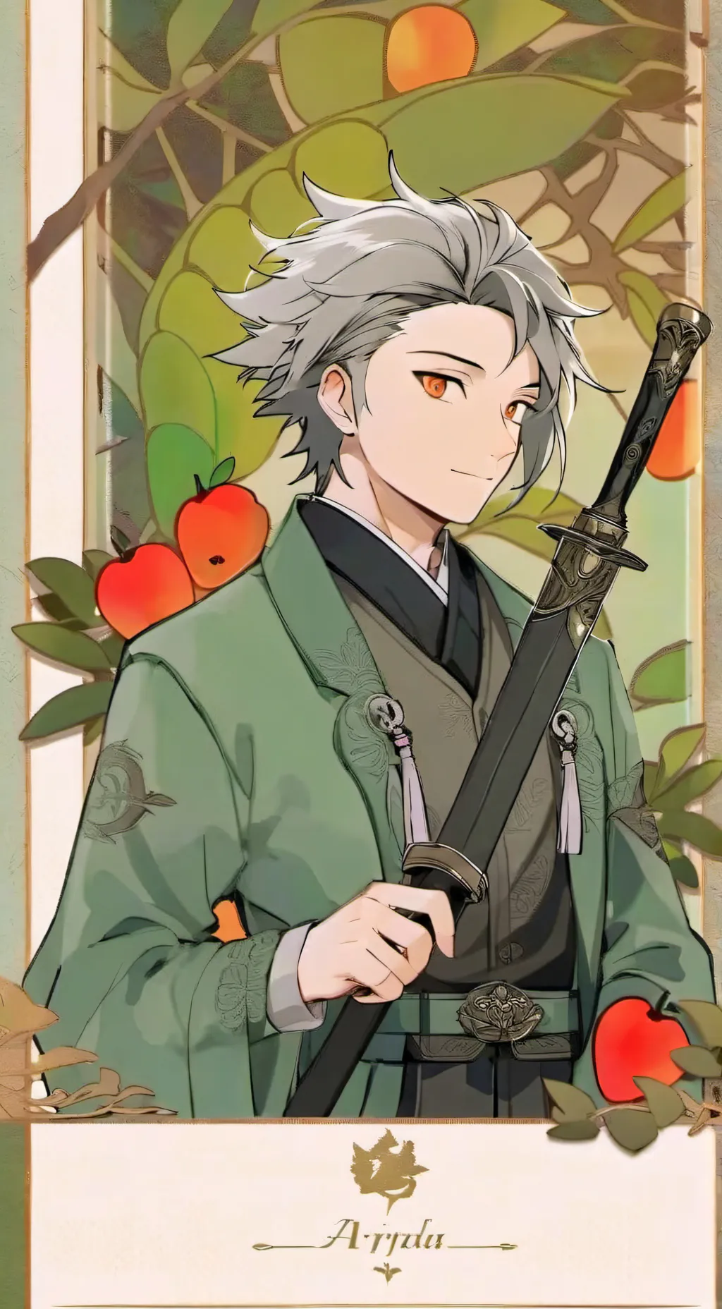 ai character: Kagura  background