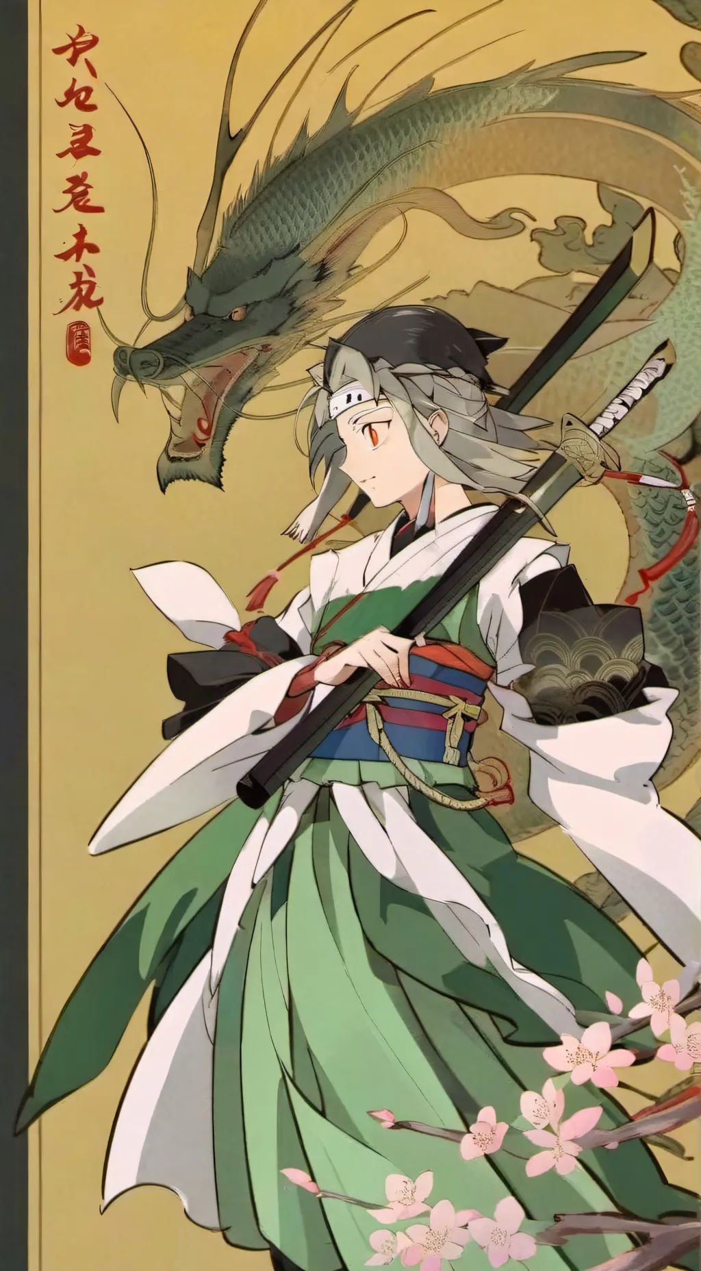 ai character: Kagura karatachi  background