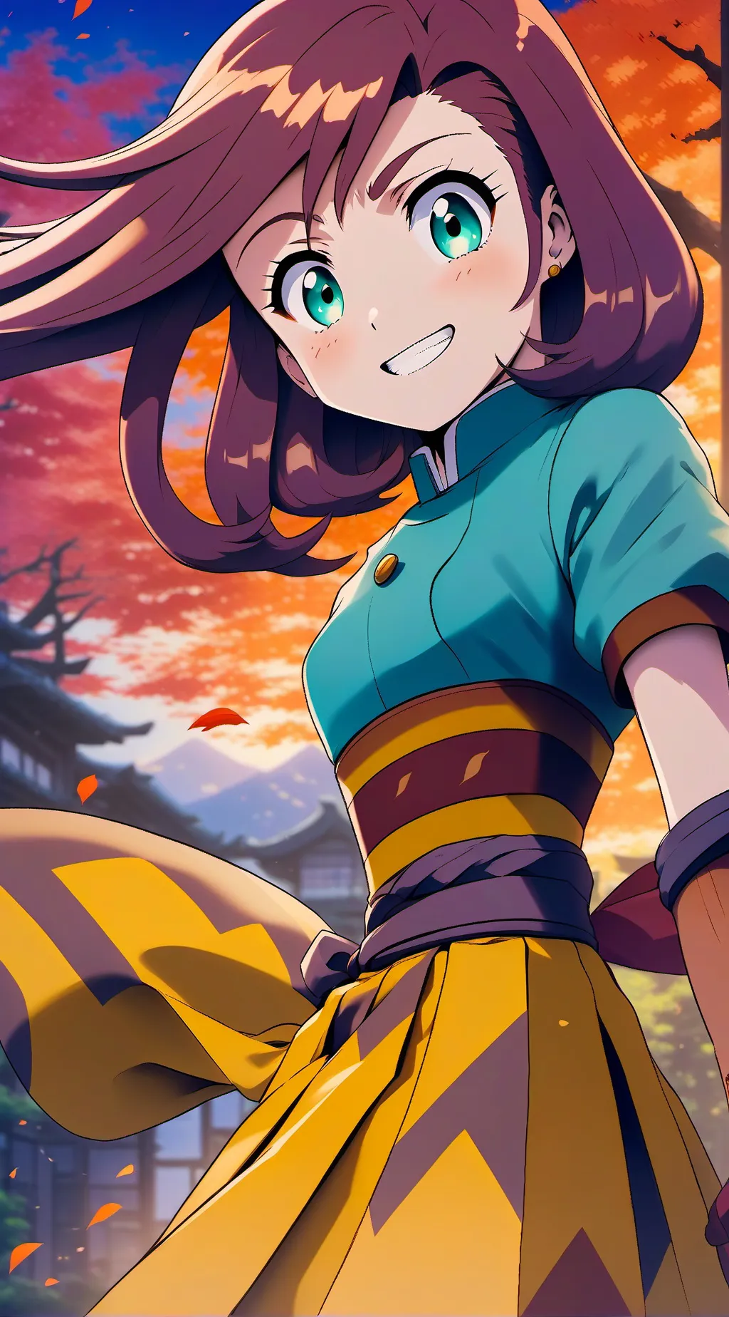 ai character: MHA dating ochako  background