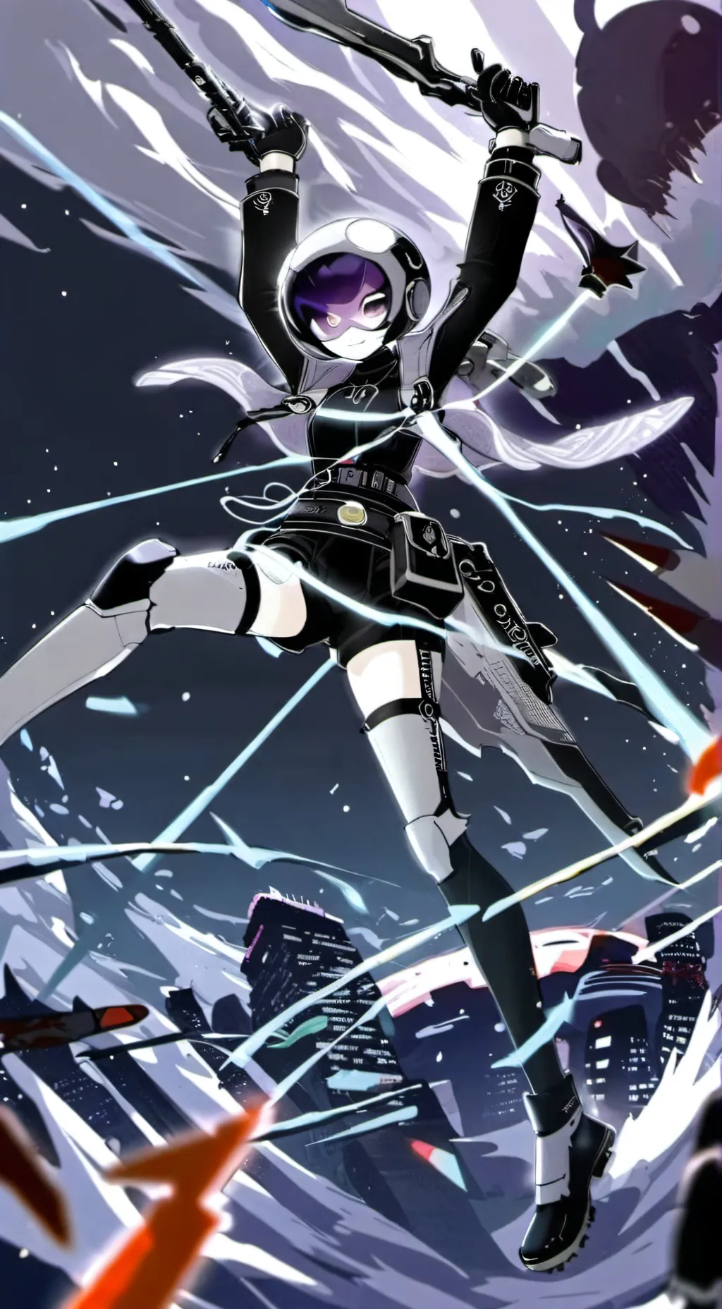 ai character: Uzi background