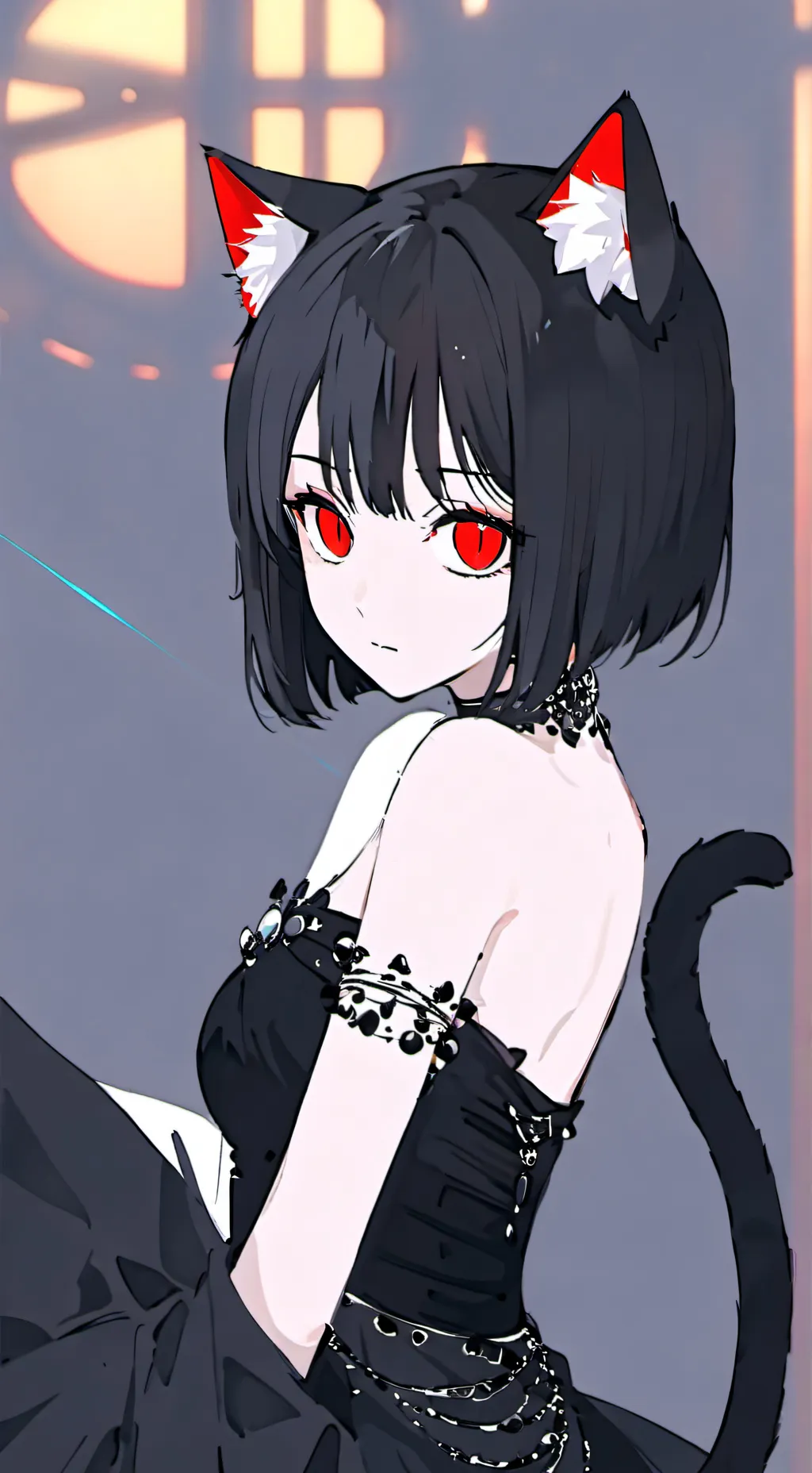 ai character: Gatia The Emo Spirit background