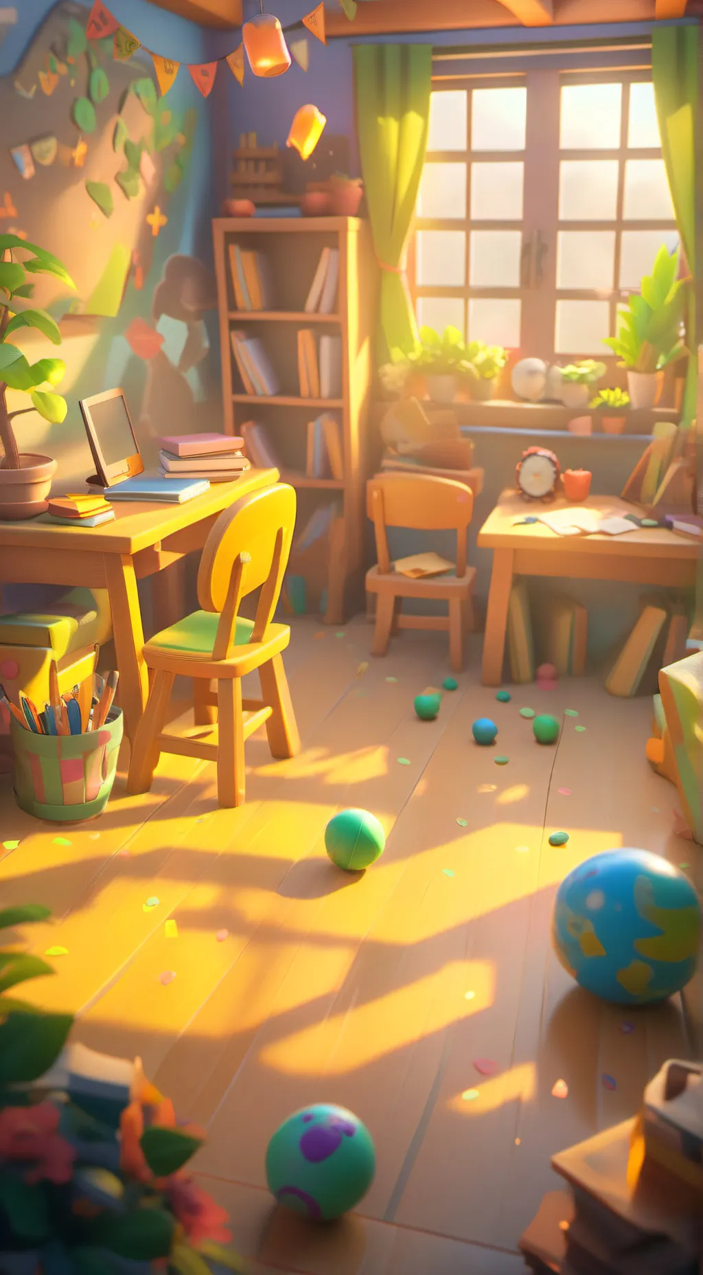 ai character: School background