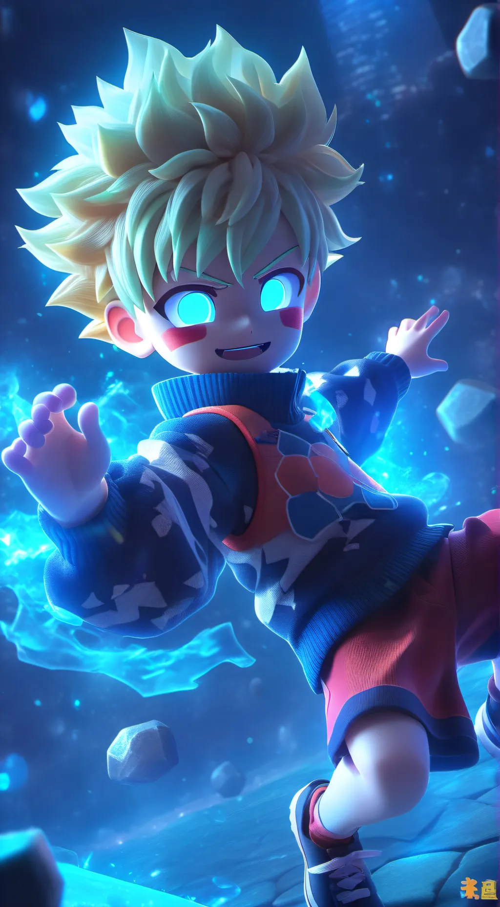 ai character: Katsuki bakugo background