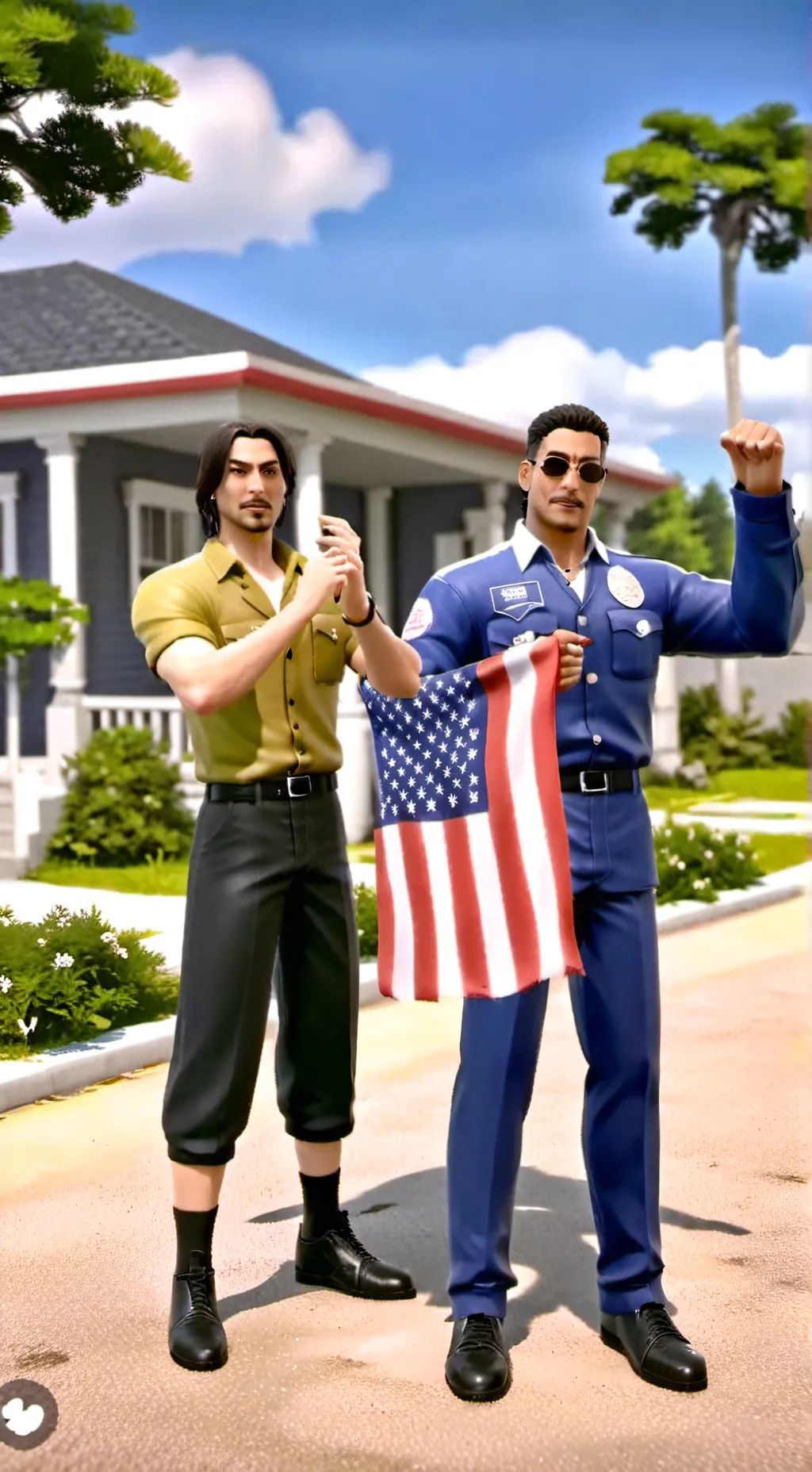 ai character: USA background