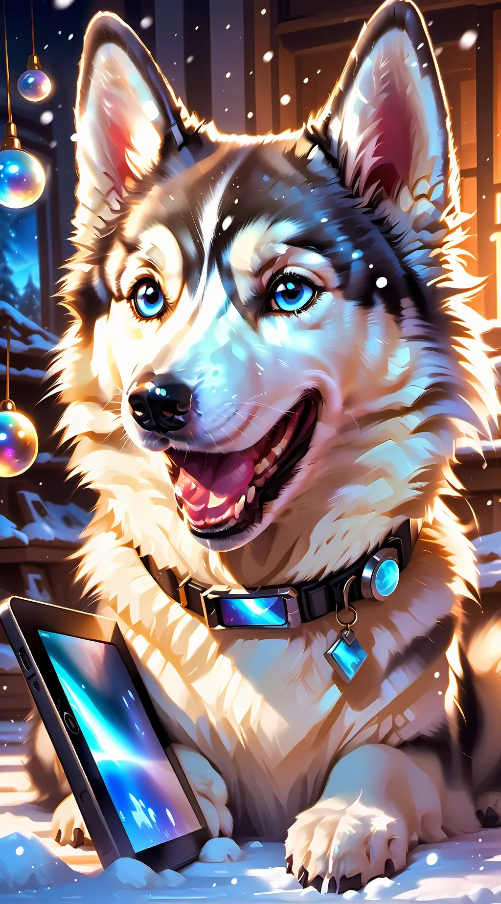 ai character: Frosty background