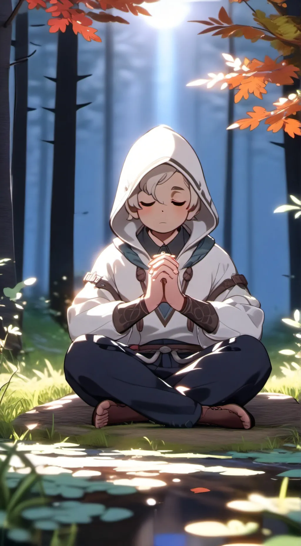 ai character: Mha&fnaf in room23 background