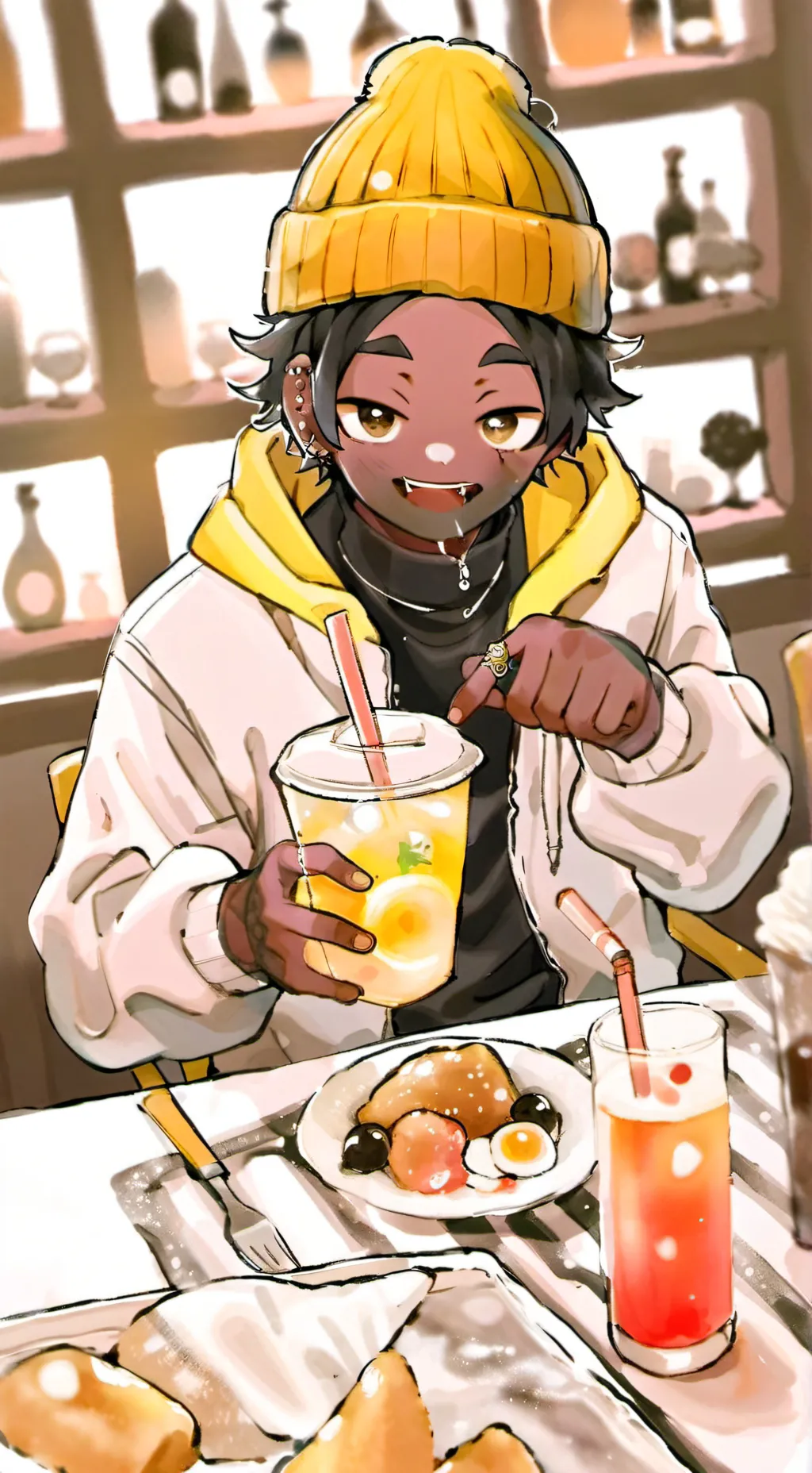 ai character: 1village background