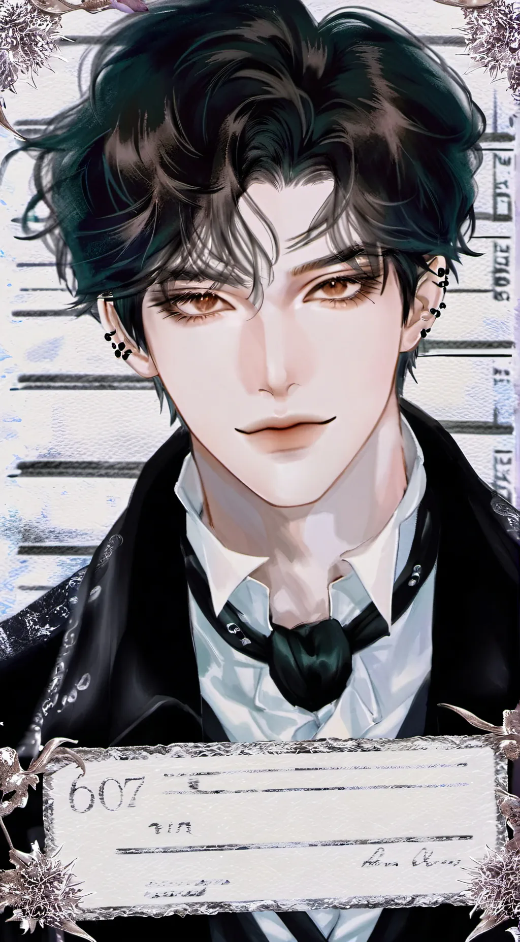 ai character: 🥀Levi 🖤 background