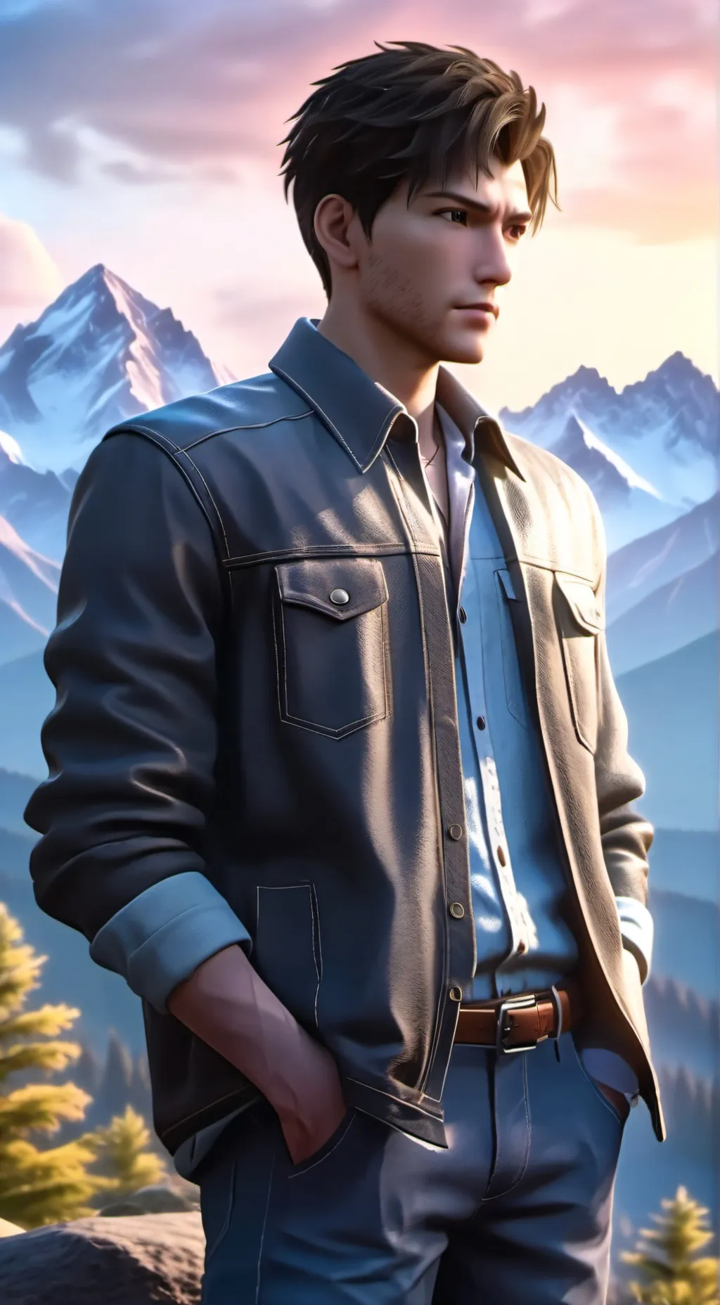 ai character: Kennth  background