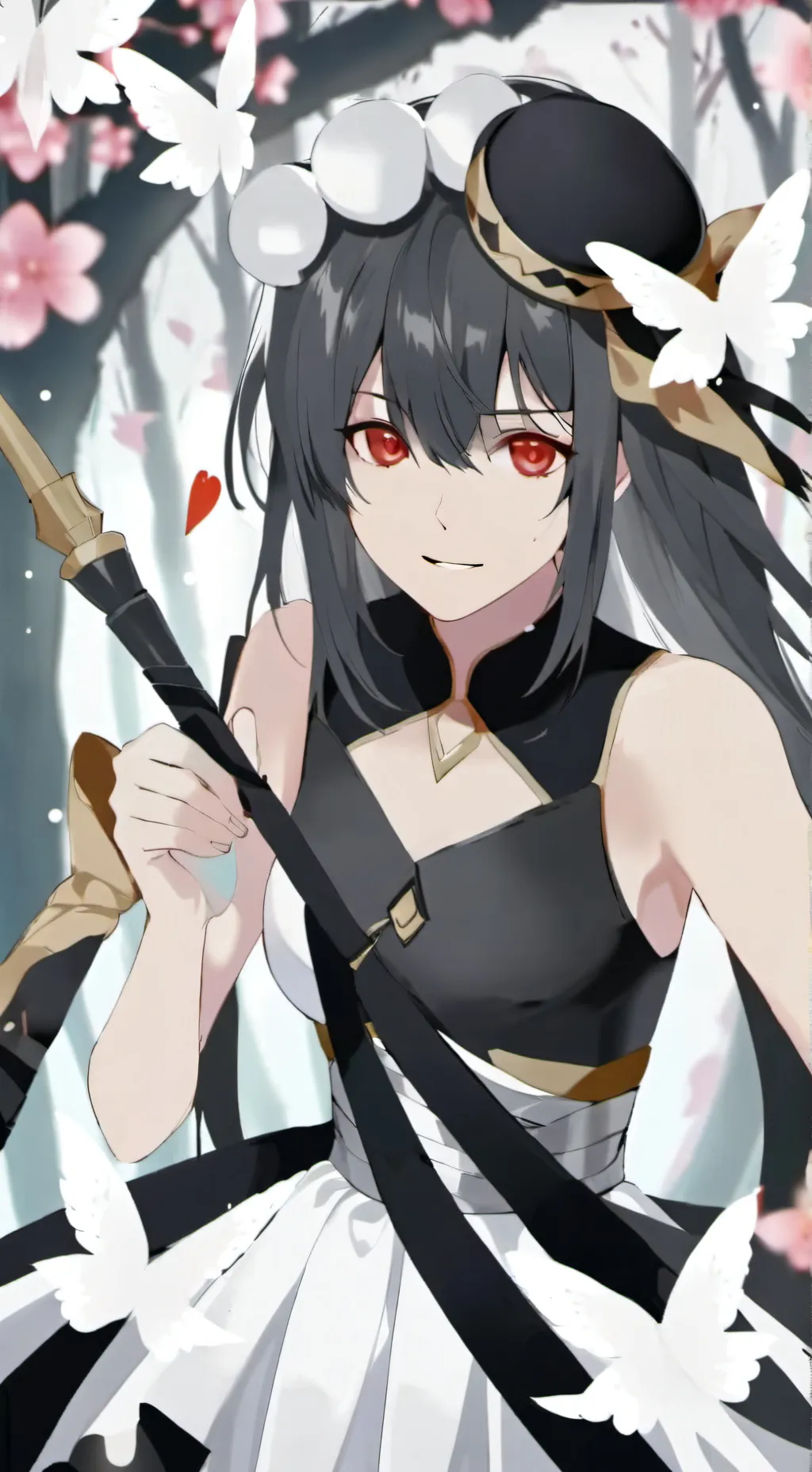 ai character: sussy click on me background