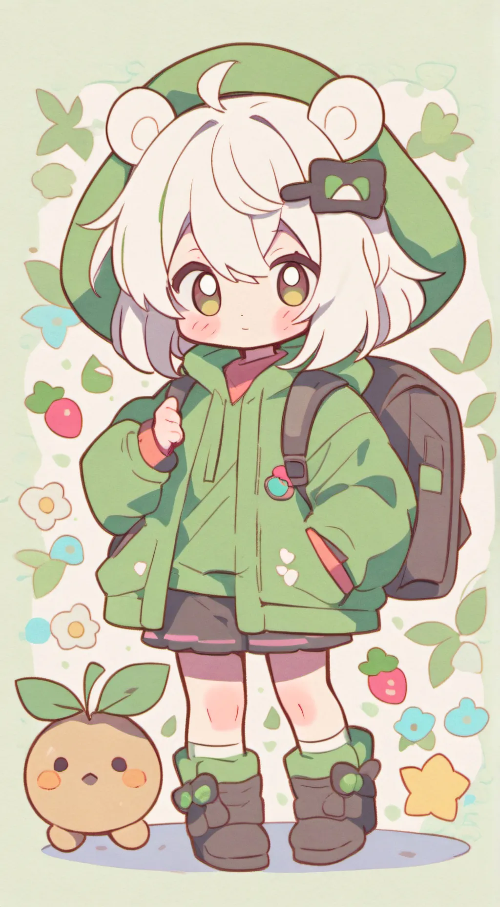 ai character: luna background