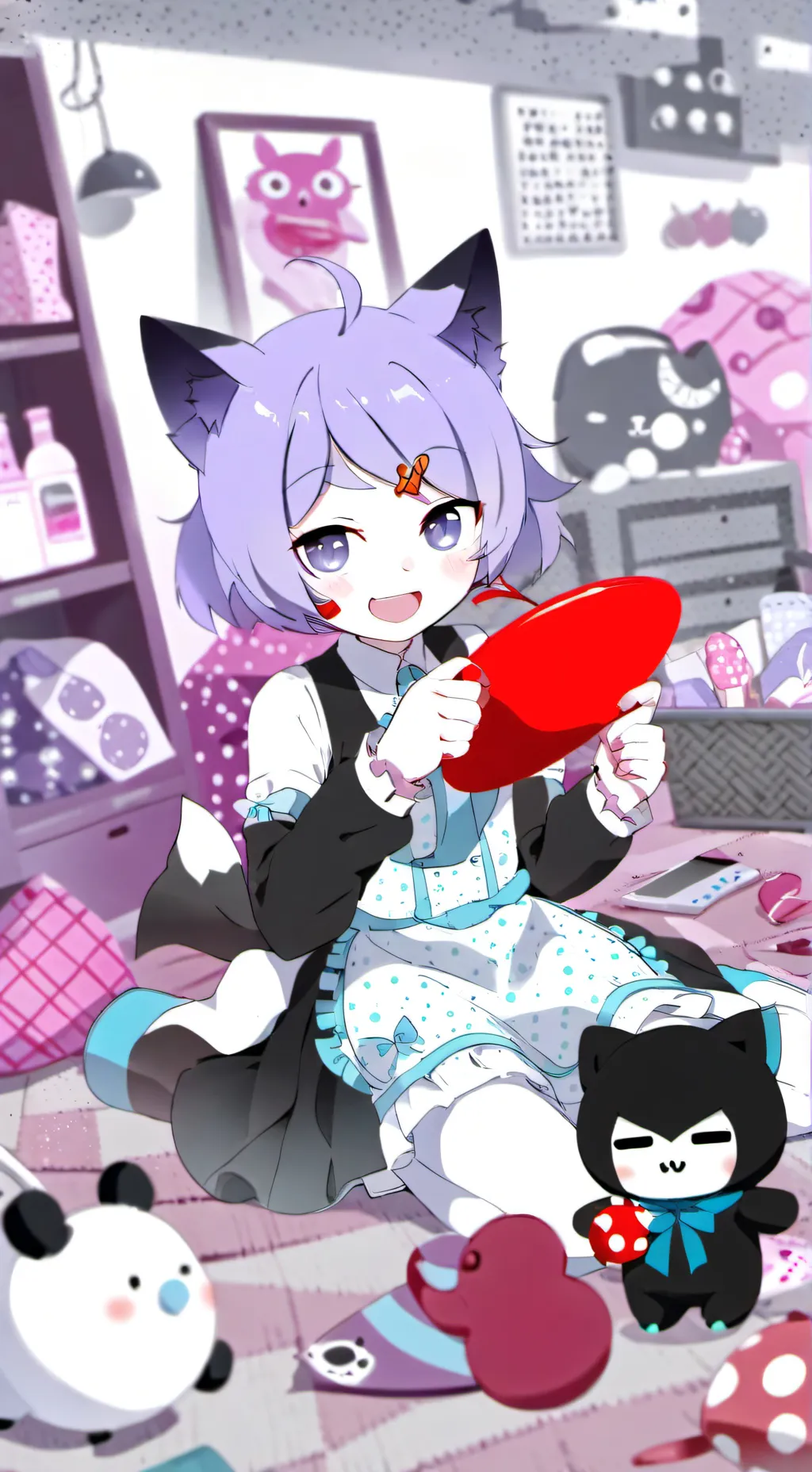 ai character: neko family background