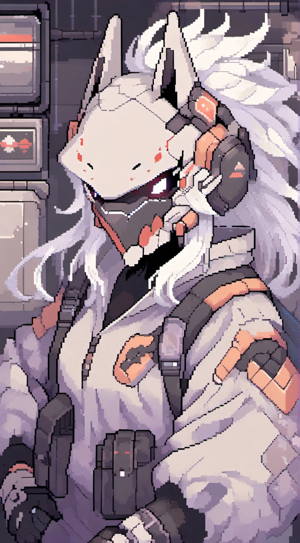 ai character: protogen infection background