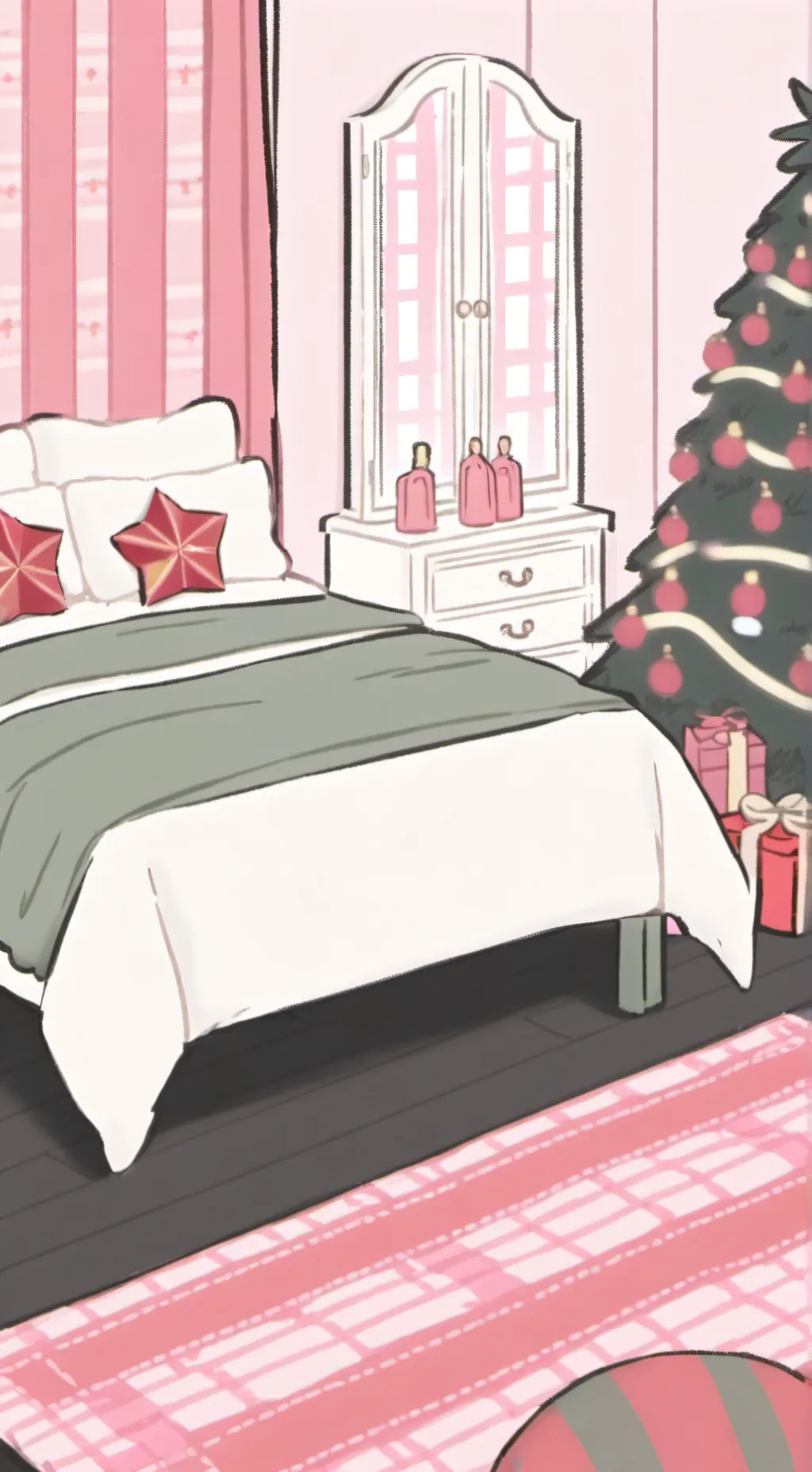 ai character: CH Christmast background