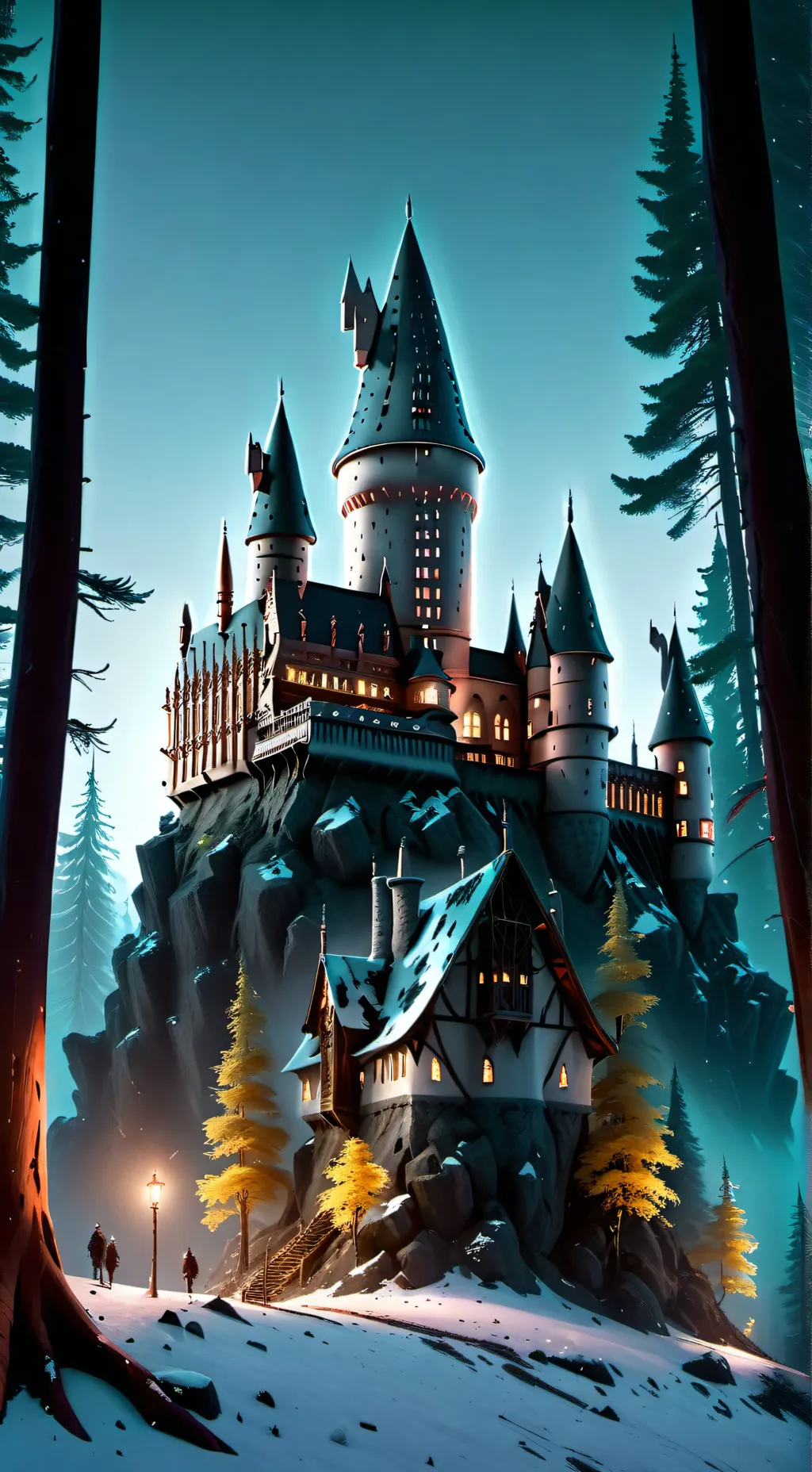 ai character: Hogwarts background