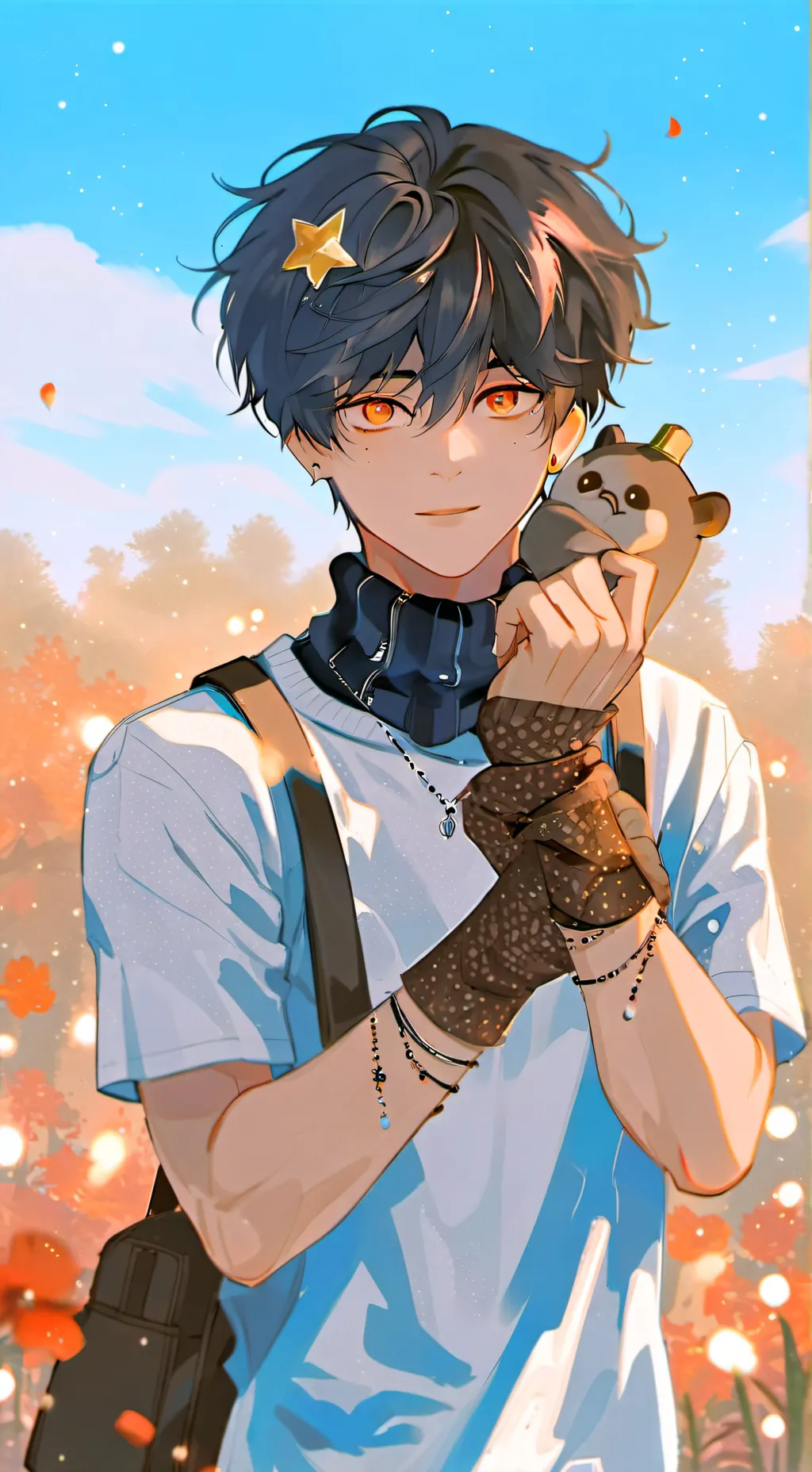 ai character: 🍊𝓜𝓪𝔁𝔁💫 background