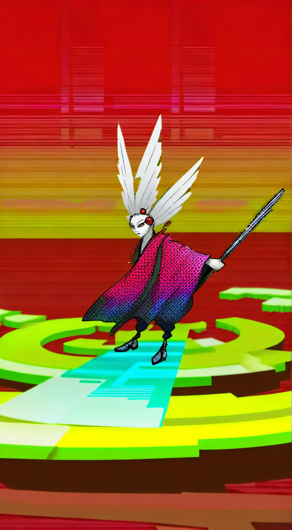 ai character: 1xdoe  background