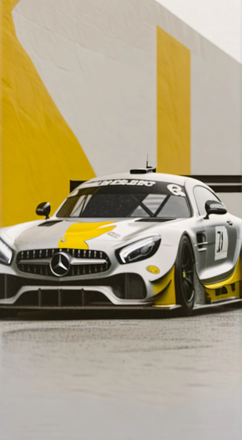 ai character: Car race Mercedes  background