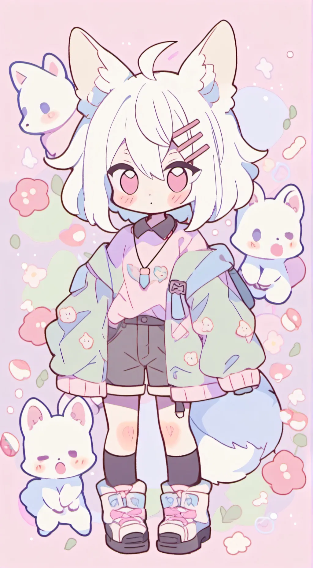 ai character: kiribaku kid background