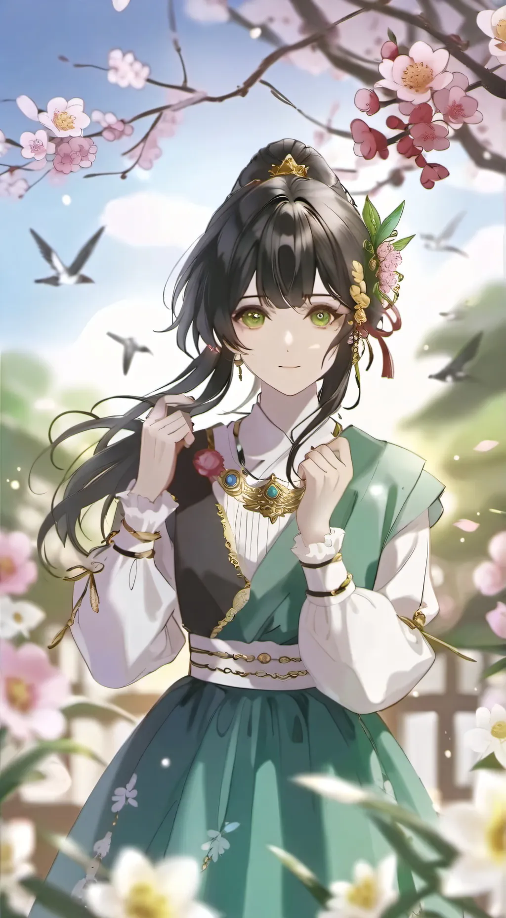 ai character: Demon slayer  background