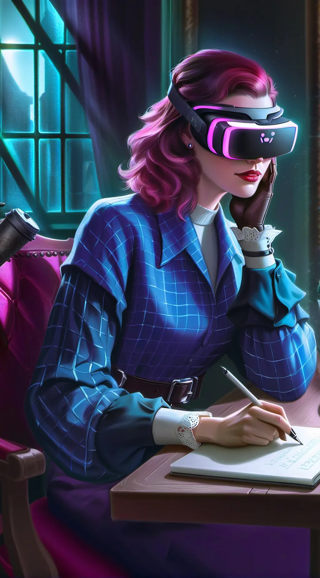 ai character: The Metaverse Memo background