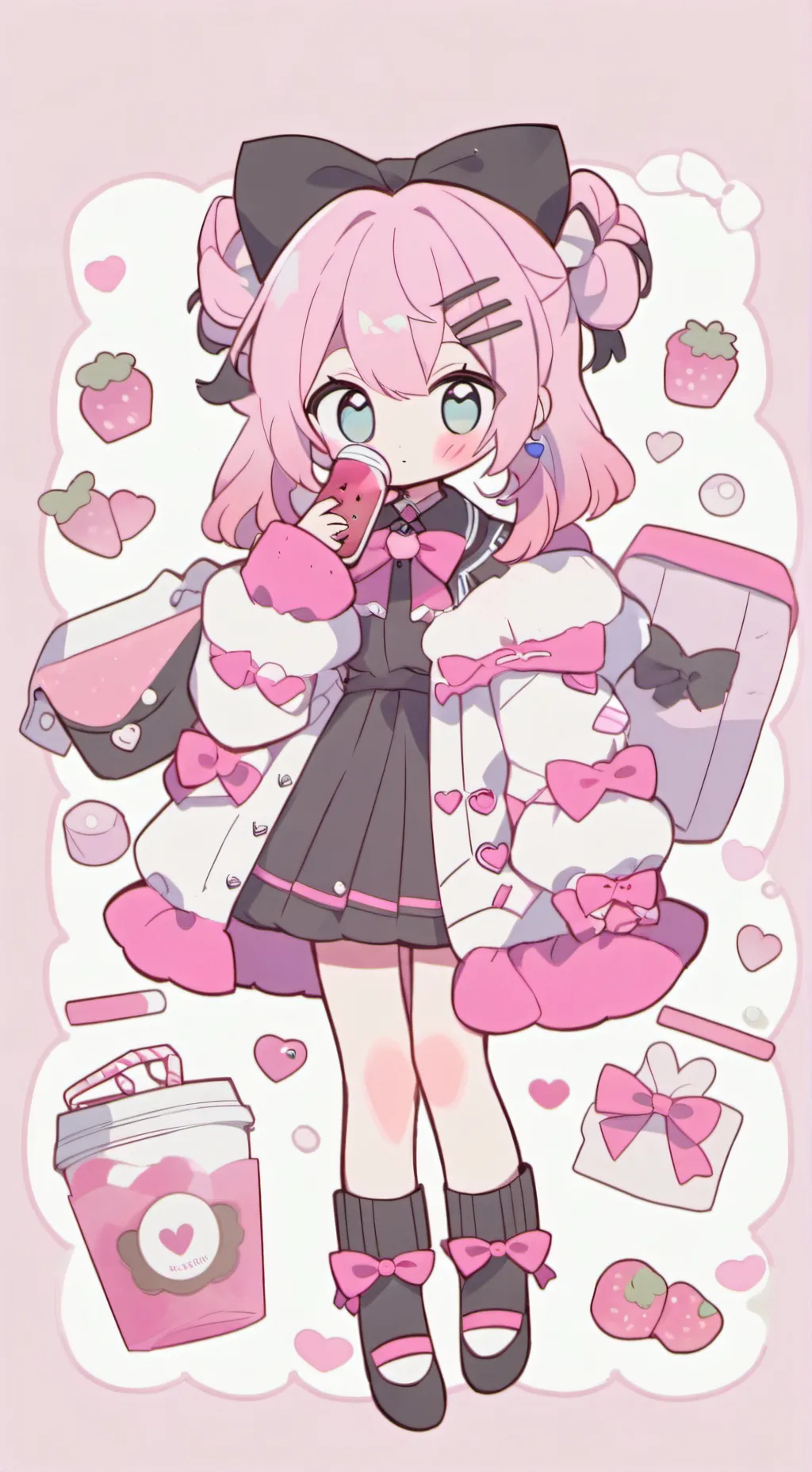 ai character: Berry background