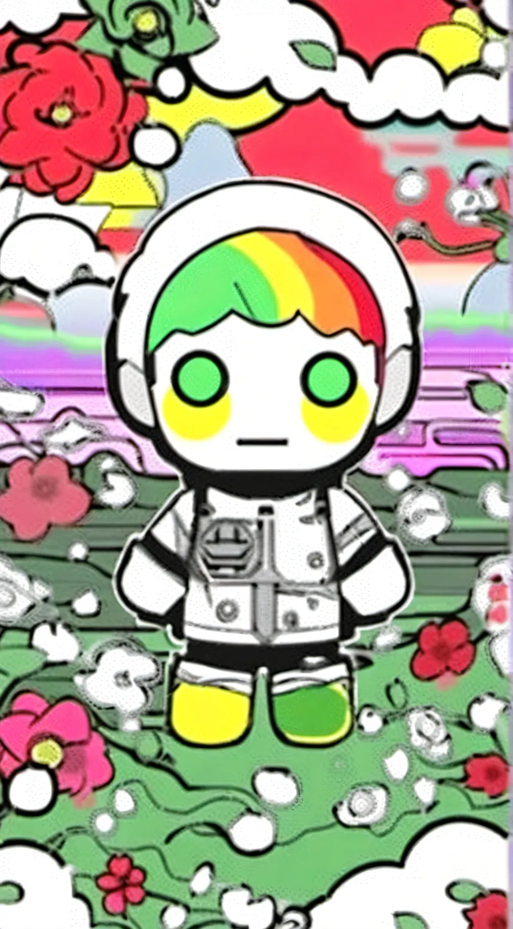 ai character: DW horror au background