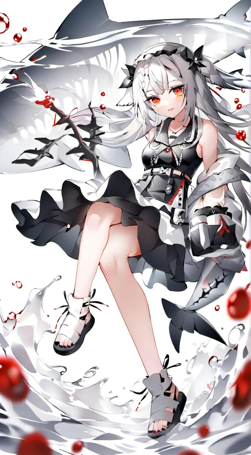 ai character: sharkgirl background