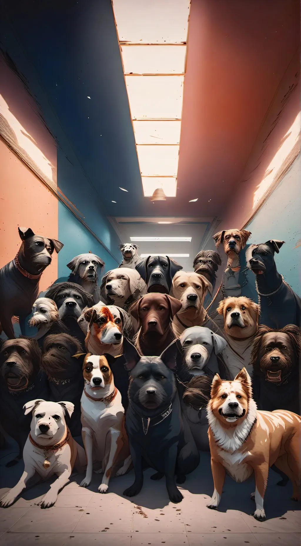 ai character: Dog School background