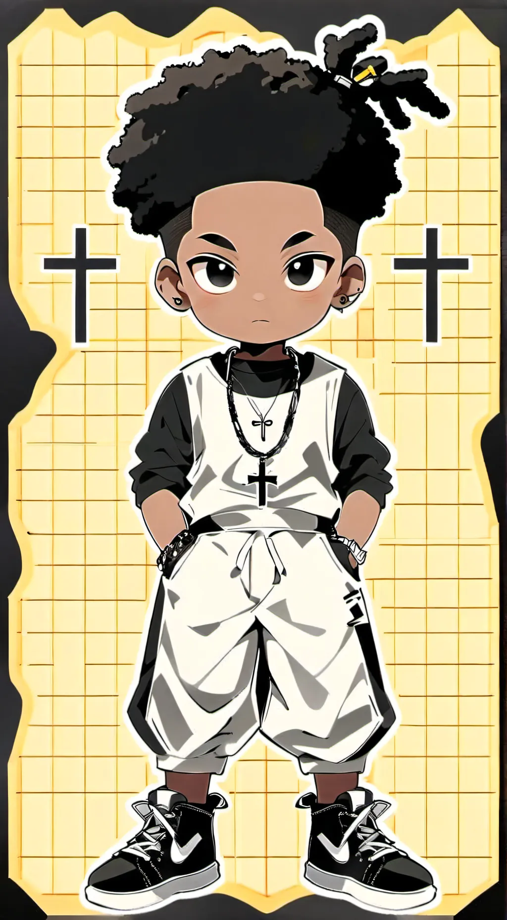 ai character: Lil Mike  background